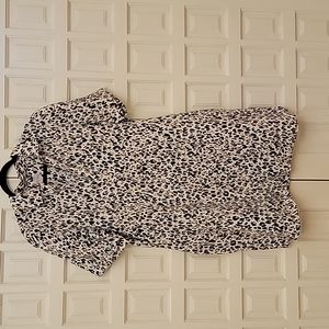 Chico's Cheetah Linen Dress Print (or Tunic Top) Size 3